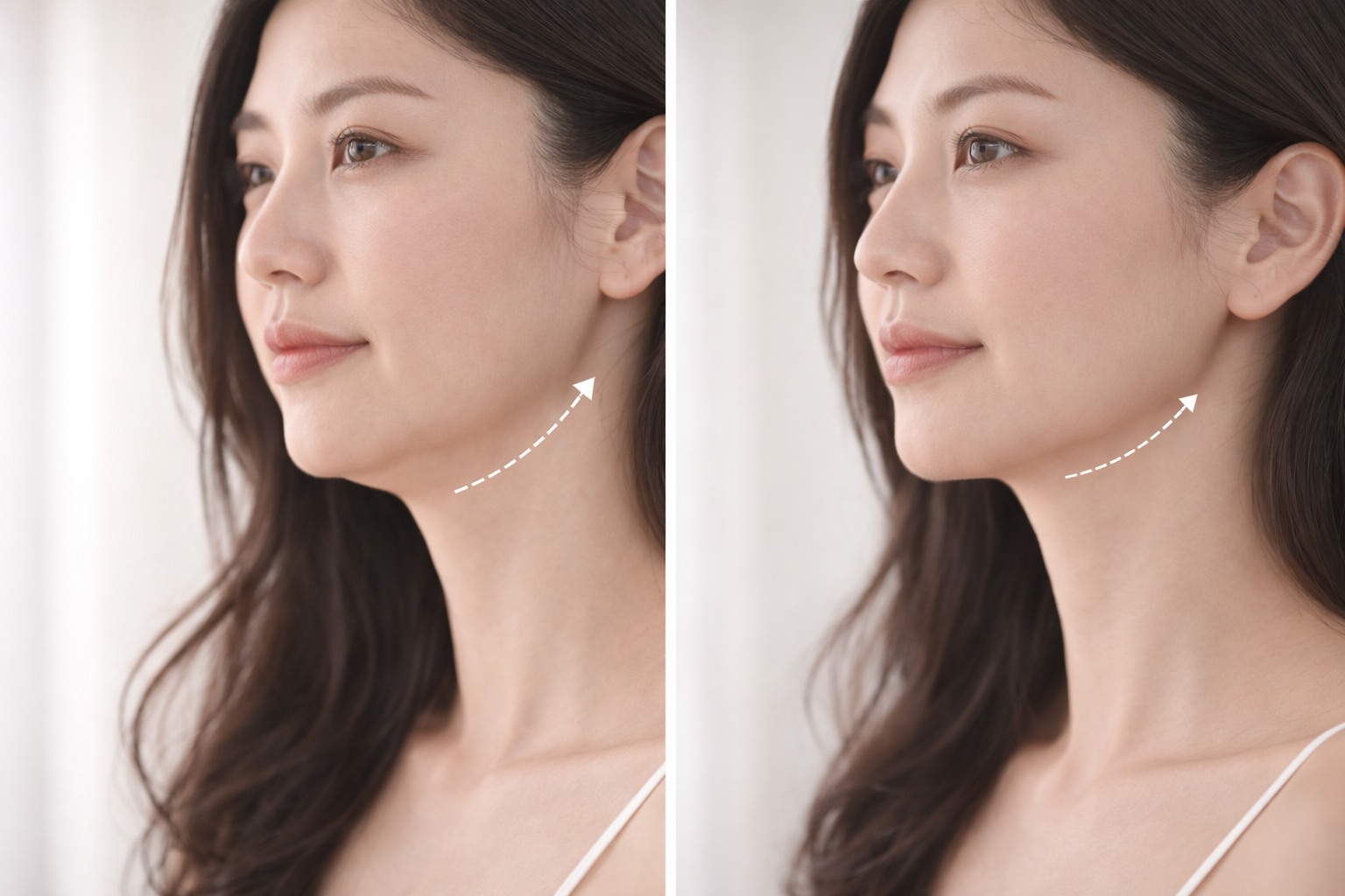 Thermage 前後輪廓對比