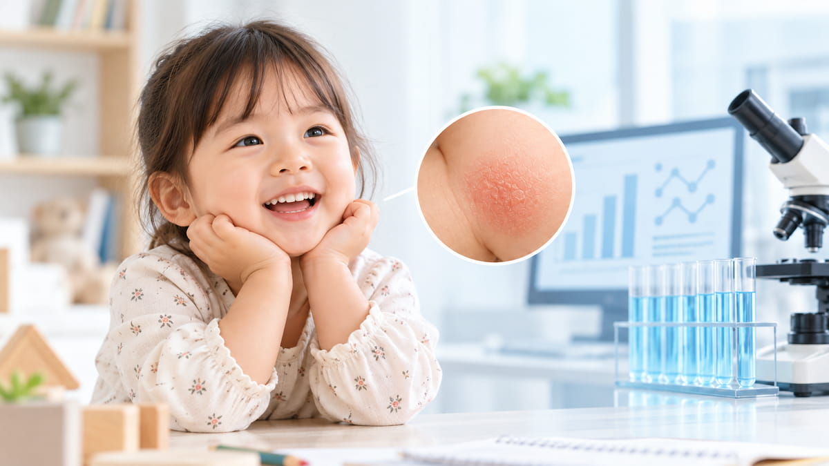 幼兒皮膚紅疹,提醒比較濕疹奶粉邊隻好時,要分清產品資料。
